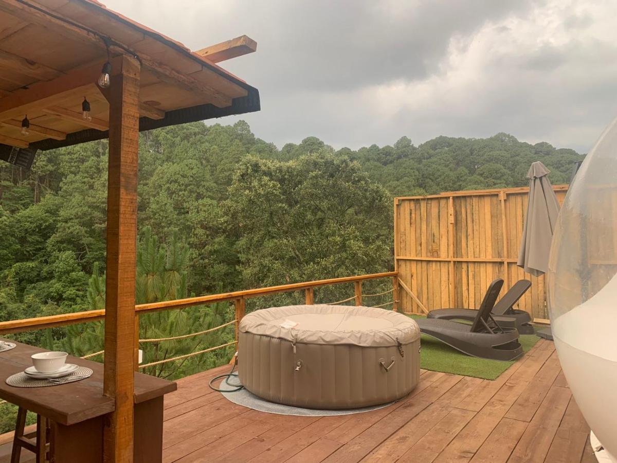 La Estela Bubble Glamping Mazamitla Buitenkant foto