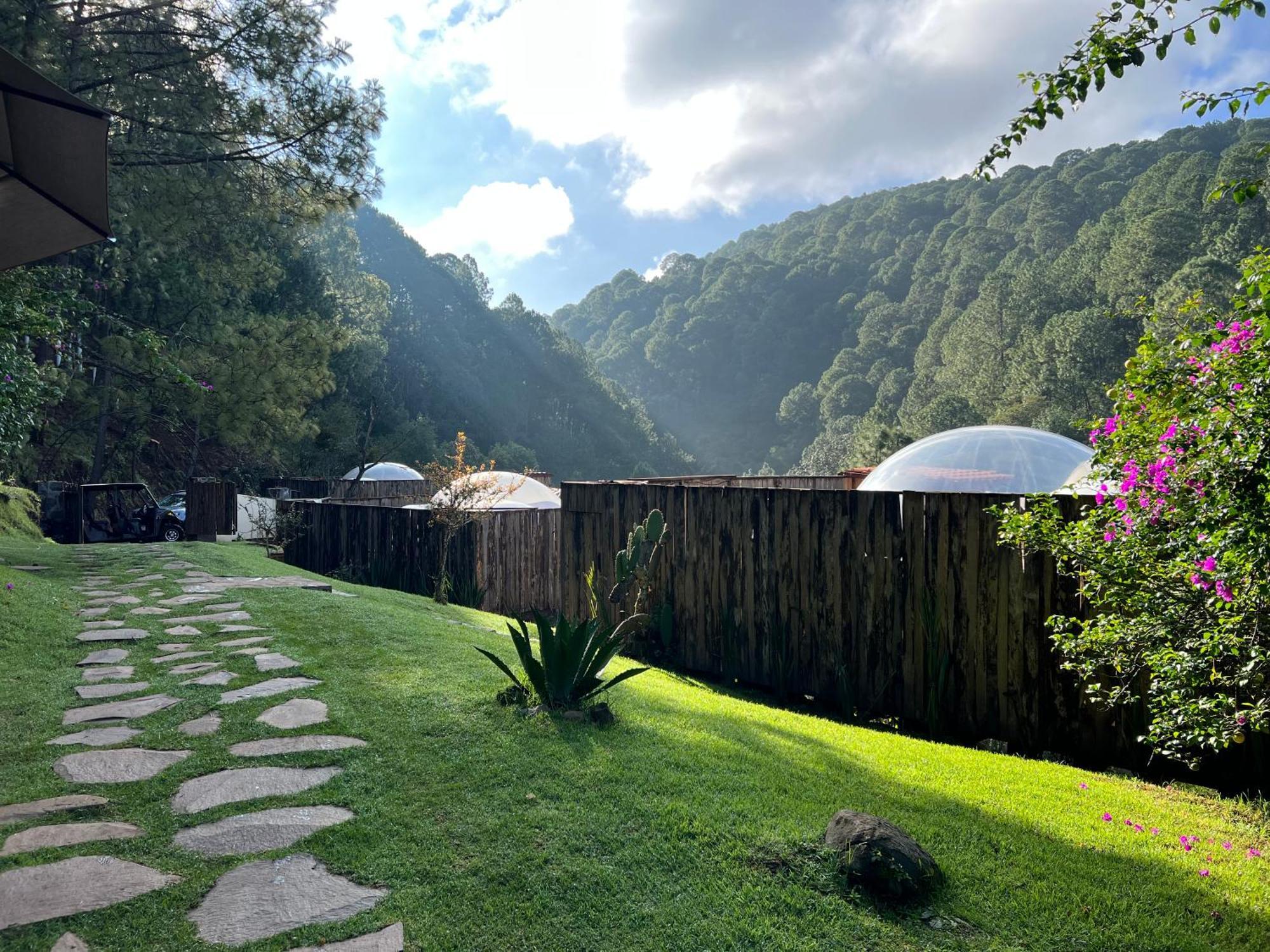 La Estela Bubble Glamping Mazamitla Buitenkant foto